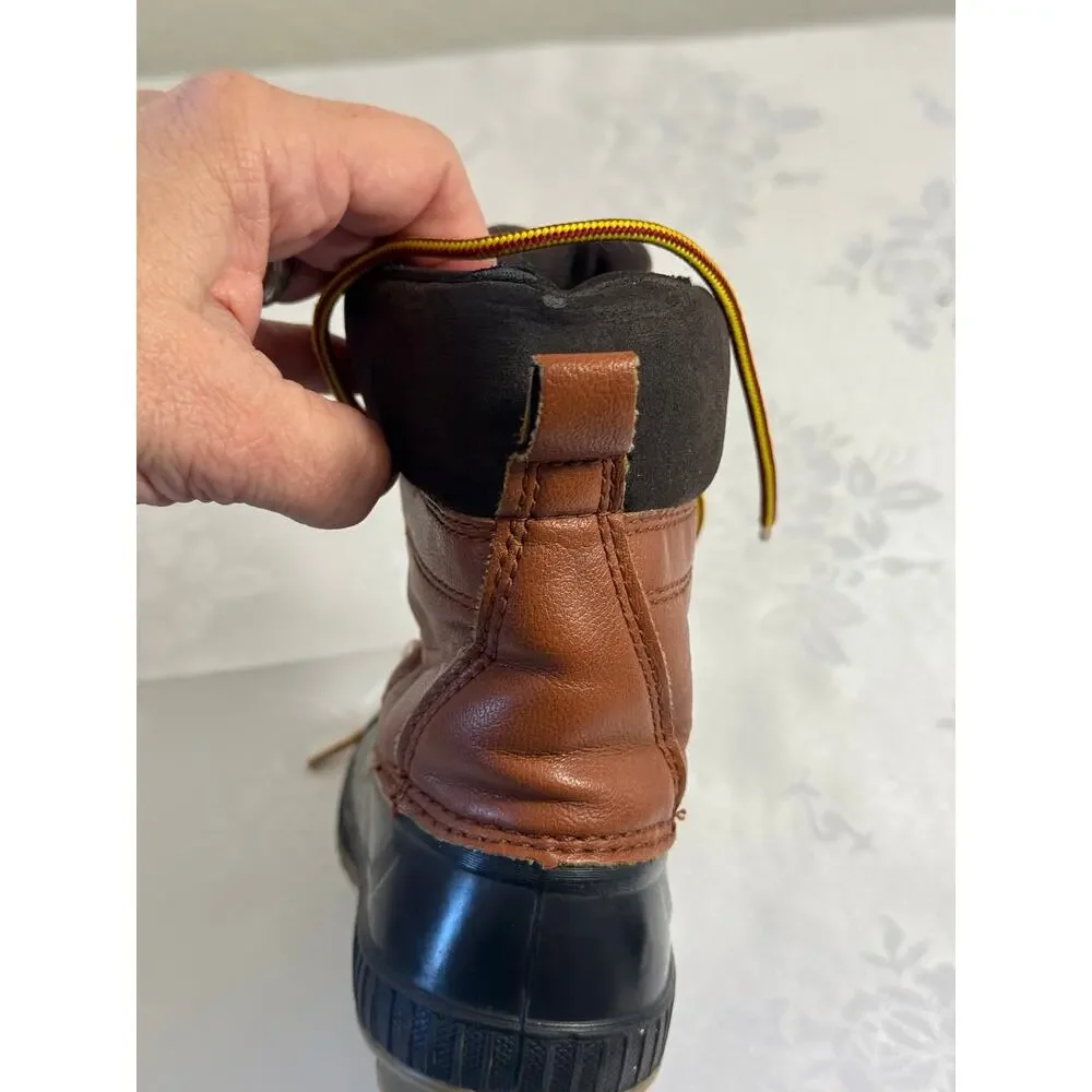 Baby Gap Toddler Duck Boots Winter Insulated 9T/10T Brown Black